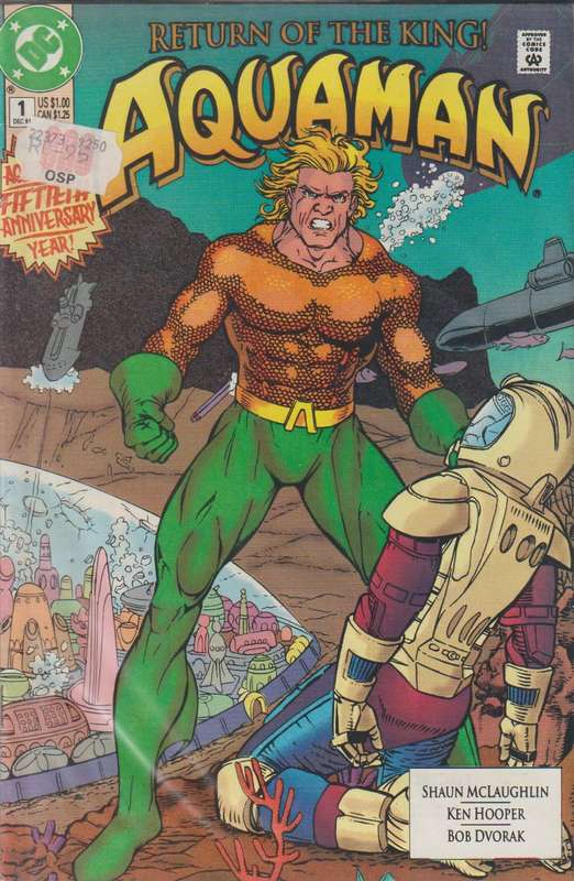 DC Comics Aquaman #1  the 1st Appearance Of Thesily (1991) old rare vintage collectable