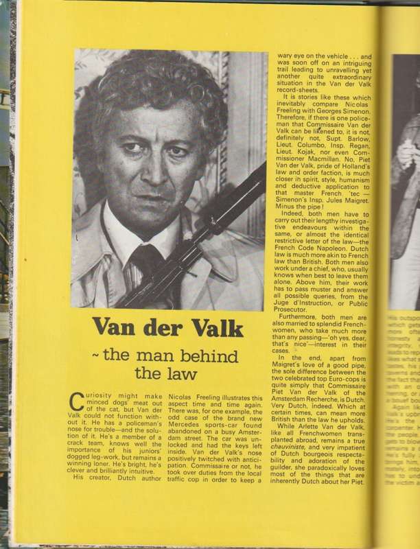Van der Valk Annual 1978 comic cartoon book hard cover rare old vintage collectable in English