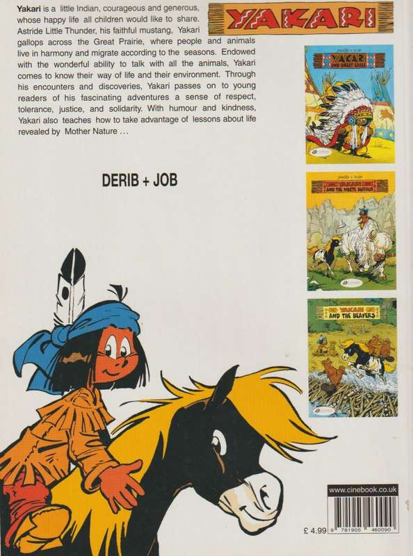 Yakari and The Beavers Cartoon comic book (2005) rare collectable.
