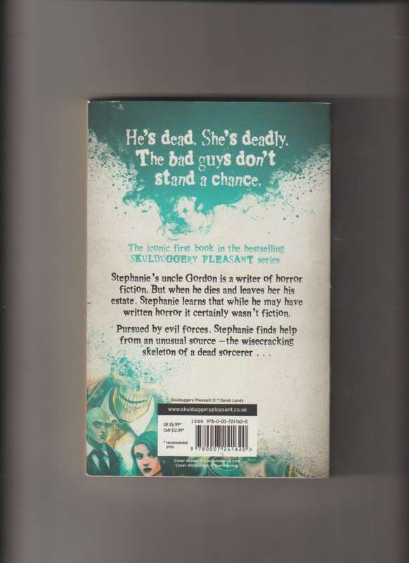 Skuduggery Pleasant By Derek Landy paperback book teen fiction fantasy thriller good reads