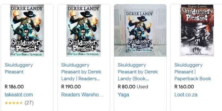 Skuduggery Pleasant By Derek Landy paperback book teen fiction fantasy thriller good reads