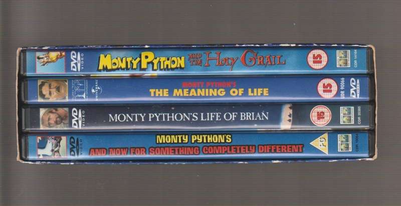 Monty Python The Movies Box set DVD`s 4x movies collectable Rare old vintage classic