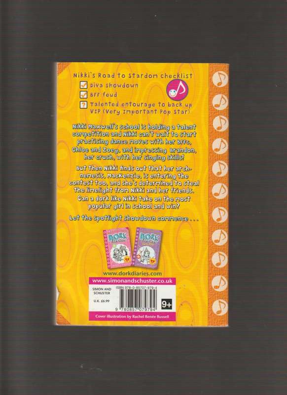 Dork Diaries Pop star by Rachel Renee Russell girl teen chic lit comedy drama