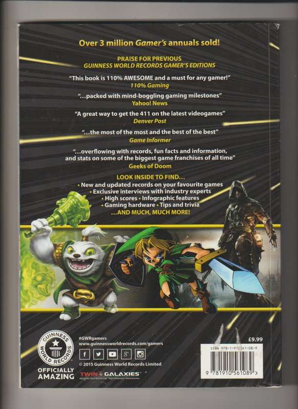 Guinness World Records 2016 Gamers Edition - rare collectors item