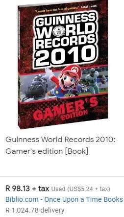 Guinness World Records 2016 Gamers Edition - rare collectors item