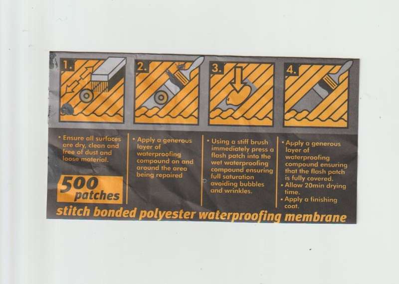 500 roof screw stich bonded polyester waterproofing membrane patches
