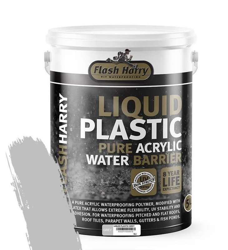 Flash Harry liquid plastic 5L (same as liquid rubber) UV stable 350% stretch waterproofing