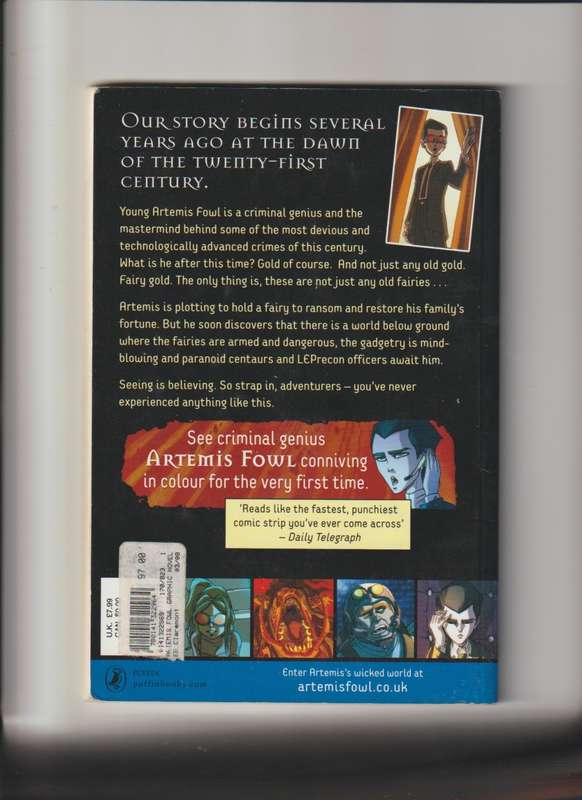 Artemis Fowl The Graphic Novel comic book #1 By Eoin Colfer