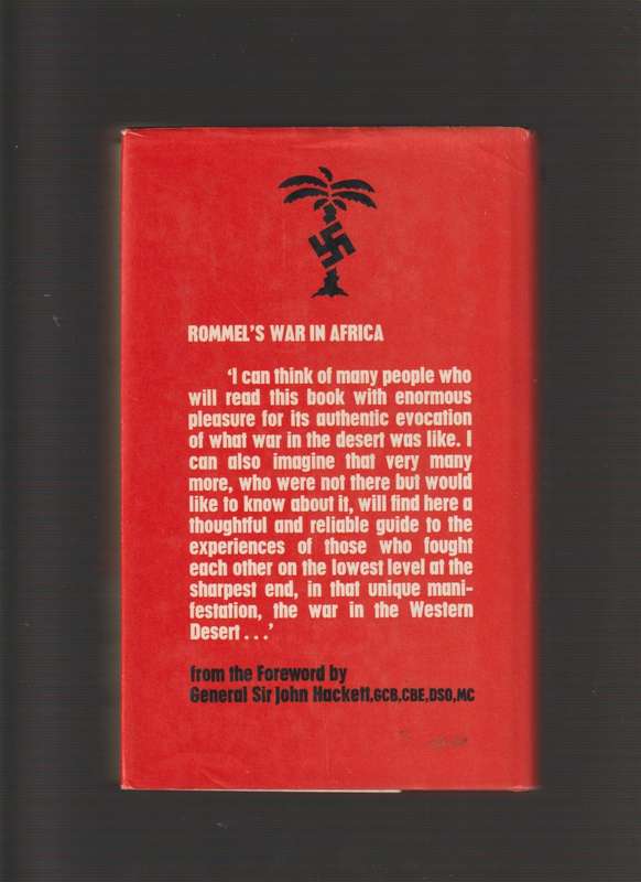 Rommel`s War In Africa Wolf Heckmann 1981 hardcover book war history rare vintage collectable