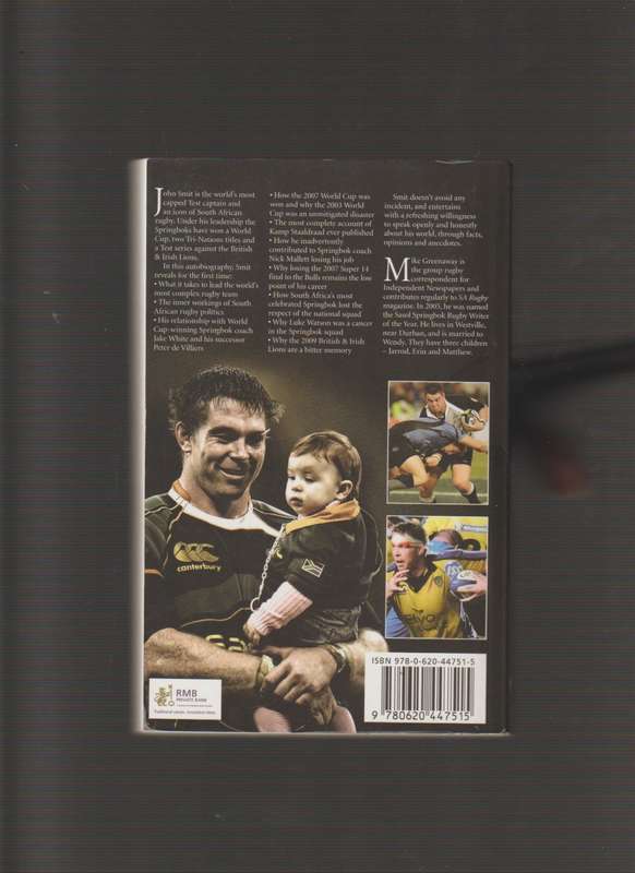 Captain In The Cauldron John Smit South African Rugby paperback book Biography Autobiography