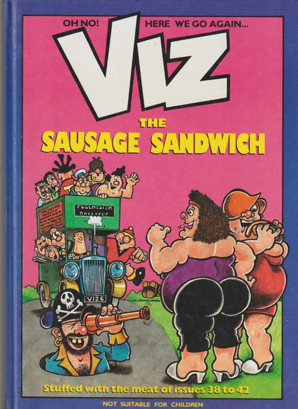 VIZ The Sausage Sandwich 1993 cartoon comic book annual hardcover old rare vintage collectable