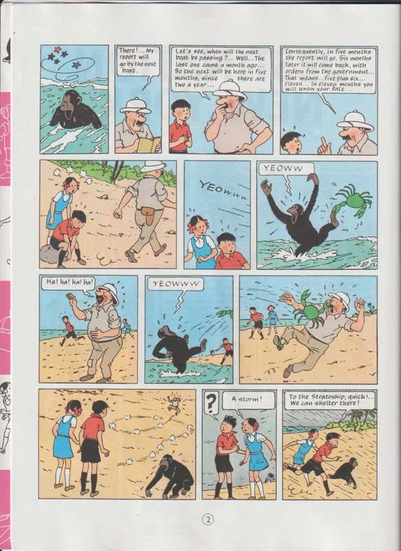 The adventures of Jo Zette & Jocko Destination New York by  Herge Creator of TinTin comic book