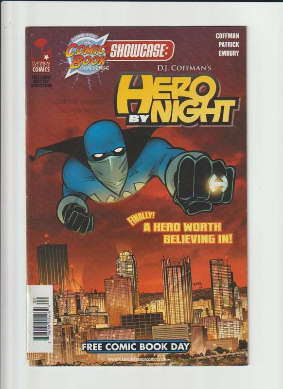 Hero By Night Free Comic Book Day Edition/Gunplay Preview (2008 Platinum Studios) #0 rare collectabl