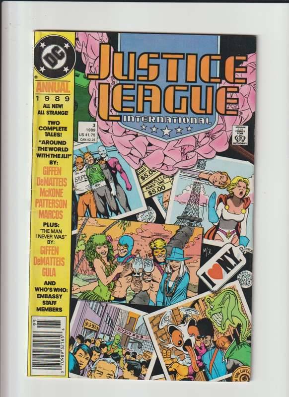 DC comic books Justice League America (1987) Annual #3 rare old vintage collectable