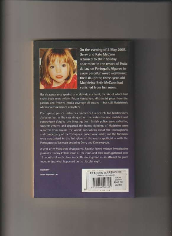 Vanished Madeleine McCann missing true crime paperback book