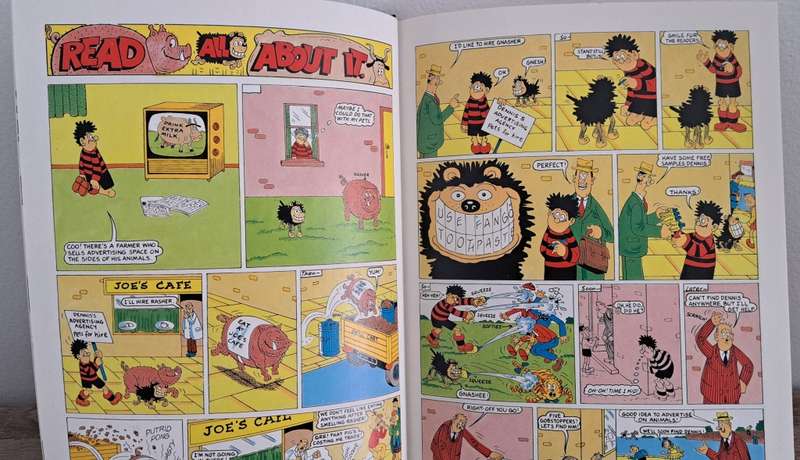 Dennis The Menace & Gnasher 1997 Annual cartoon comic book retro old vintage collectable