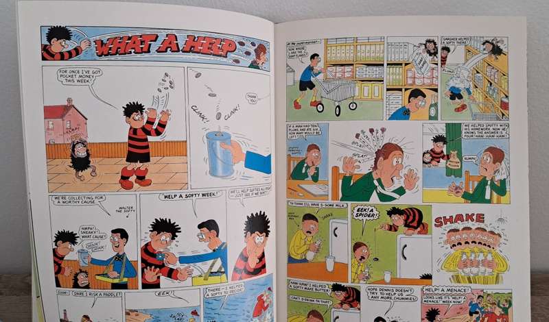 Dennis The Menace & Gnasher 1997 Annual cartoon comic book retro old vintage collectable