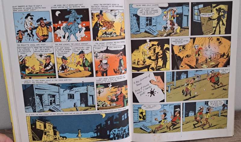 Lucky Luke Dalton City 1973 annual by Morris & Goscinny cartoon comic book old vintage rare collecta