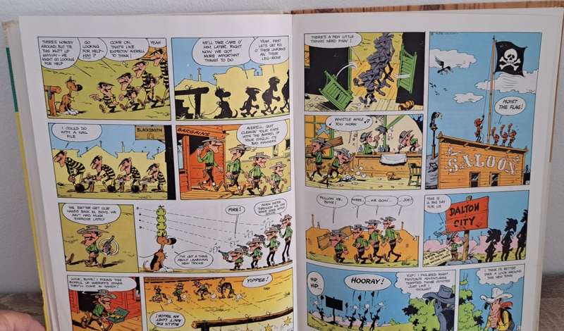 Lucky Luke Dalton City 1973 annual by Morris & Goscinny cartoon comic book old vintage rare collecta