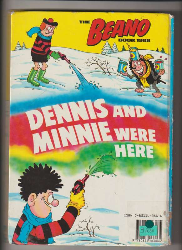 The Beano Annual 1988 cartoon comic book hardcover old rare vintage collectable