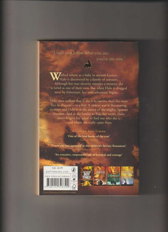 Halo paperback book by Zizou Corder fantasy historical fiction adventure young adults Greek Mytholog