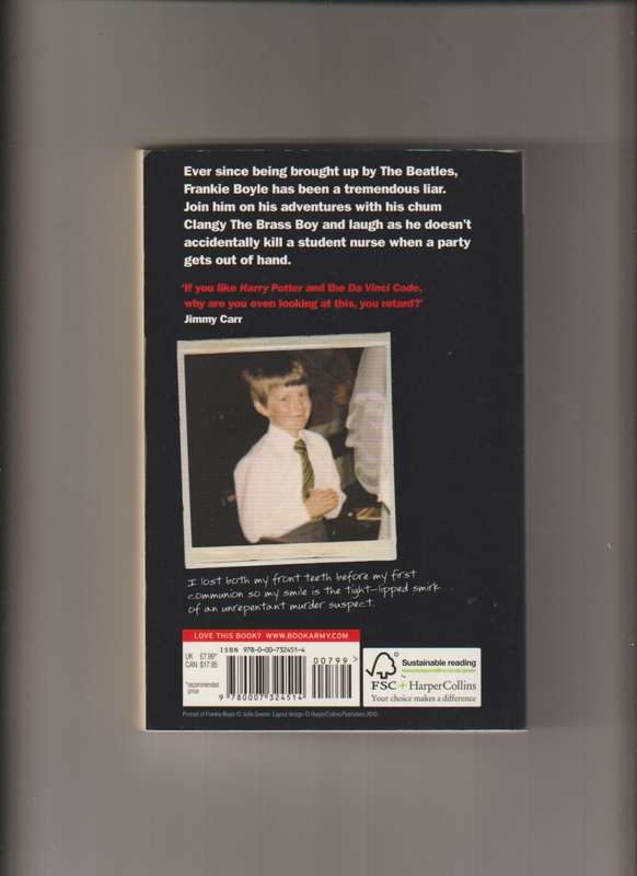 Frankie Boyle My Shit Life So Far paperback book biography humor comedy laughter Scotland