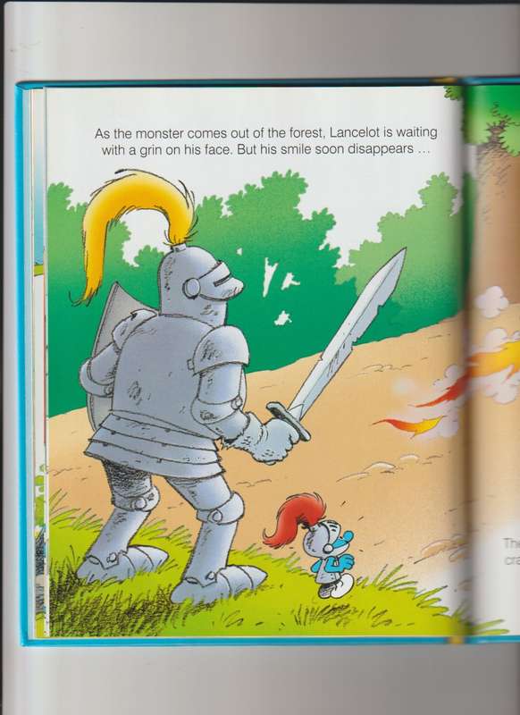 The Smurfs Sir Hefty The Knight hard cover book for kids children youngsters classic story book