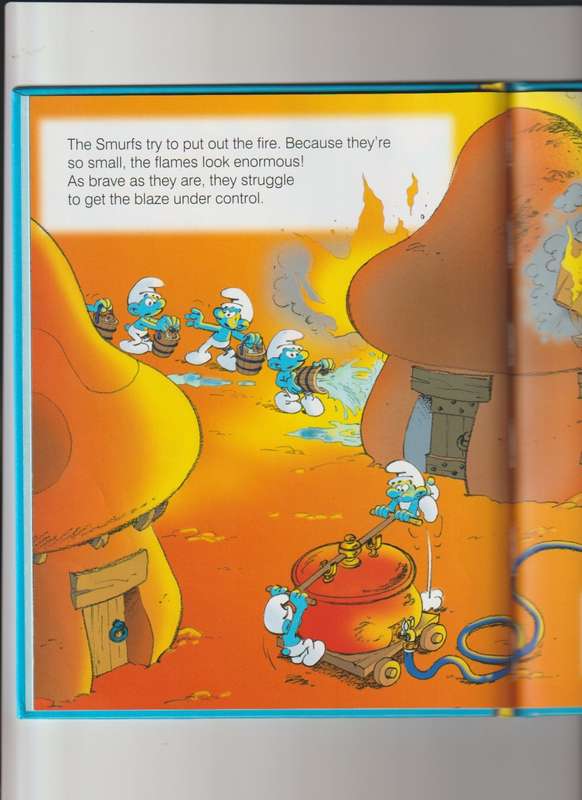 The Smurfs Sir Hefty The Knight hard cover book for kids children youngsters classic story book
