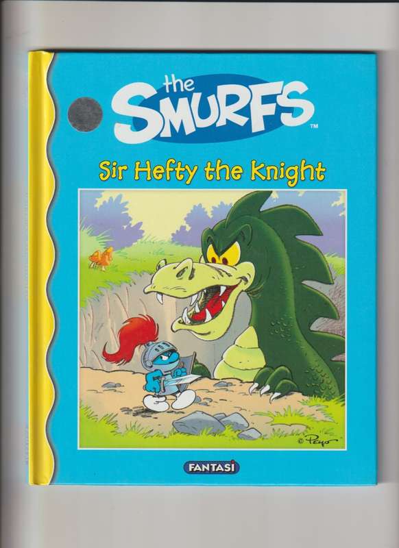 The Smurfs Sir Hefty The Knight hard cover book for kids children youngsters classic story book