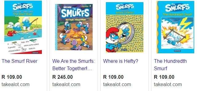The Smurfs Sir Hefty The Knight hard cover book for kids children youngsters classic story book
