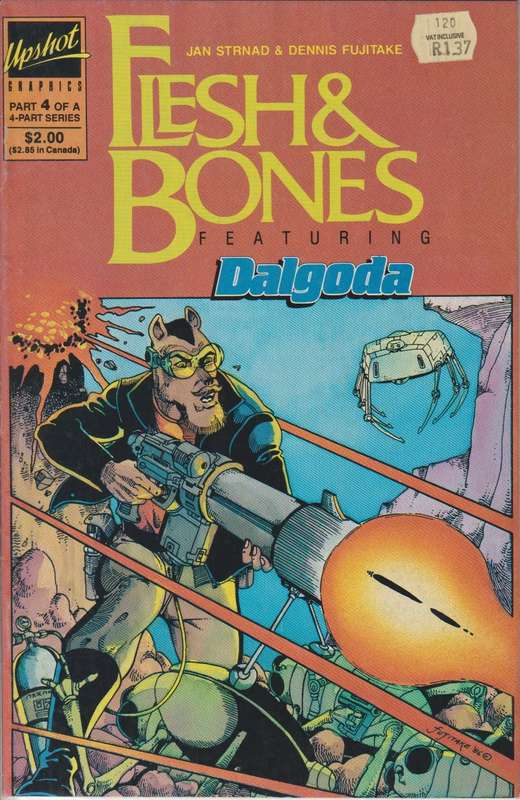 Upshot Graphics comics - Flesh & Bones (1986) #4 vintage rare old collectable (DC Marvel)