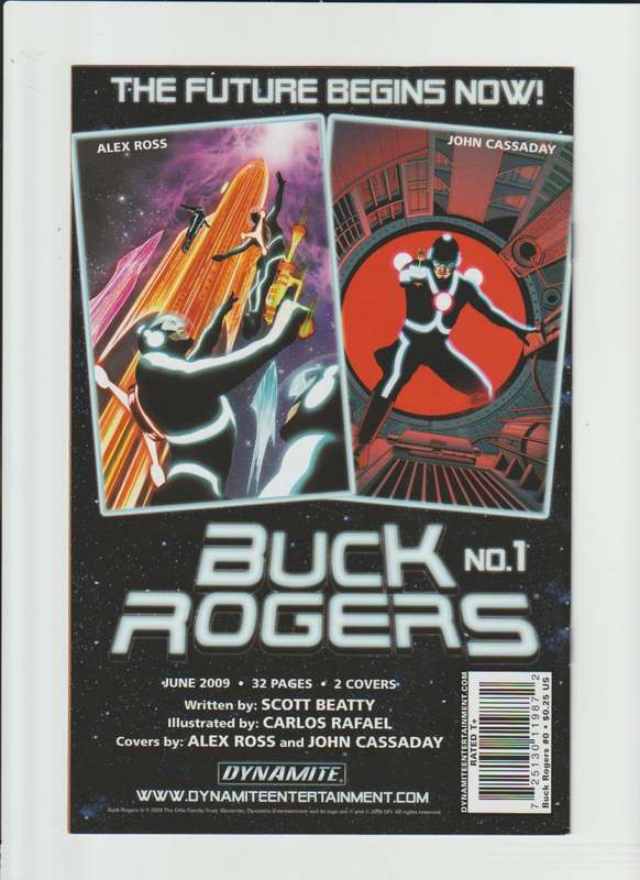 Dynamite comic book Buck Rogers (2009) #0 rare and collectable