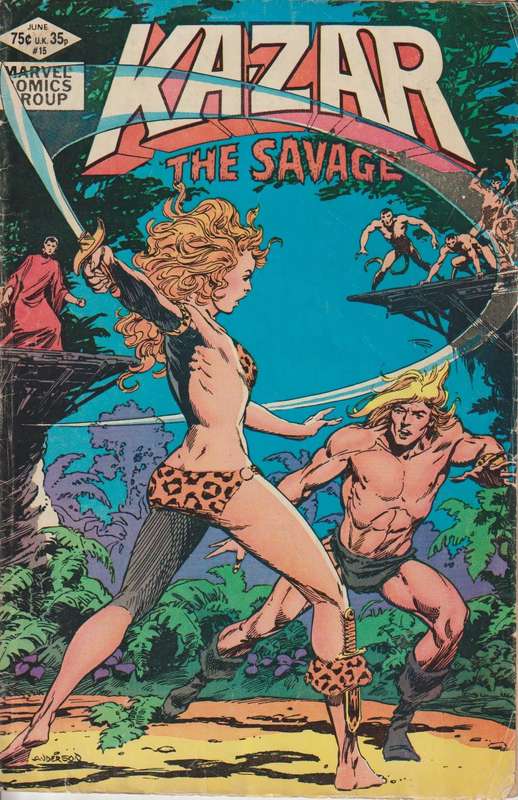 marvel comic book Ka-Zar the Savage (1981 Marvel) #15 old rare vintage collectable