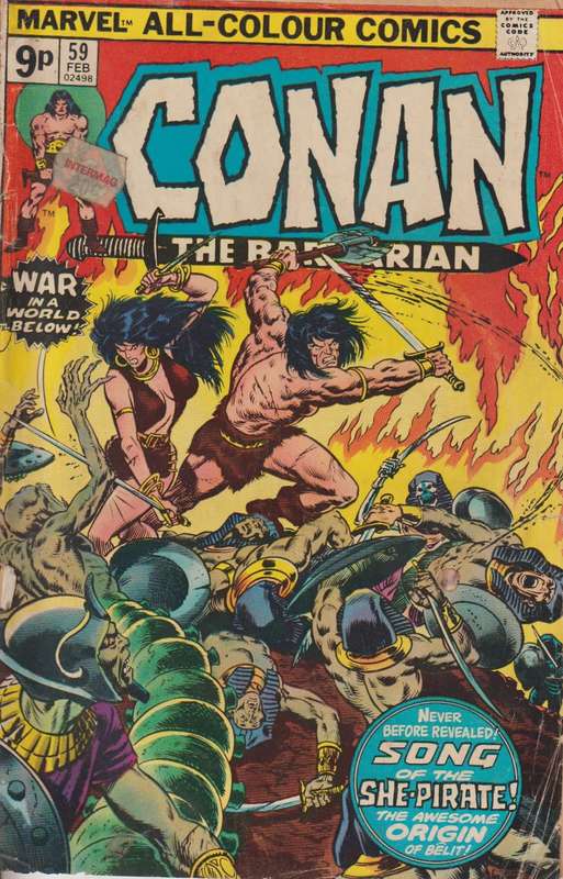 marvel comic books Conan the Barbarian (1970 Marvel) #59 old rare vintage collectable