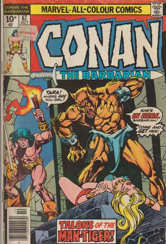 Marvel comic book Conan the Barbarian (1970 Marvel) #67 old rare vintage collectable