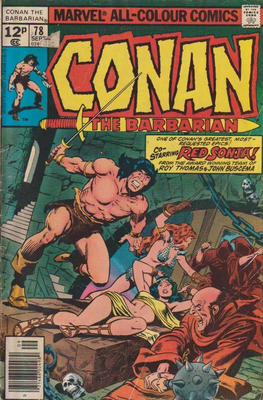 Marvel comic books Conan the Barbarian (1970 Marvel) #78 old rare vintage collectable