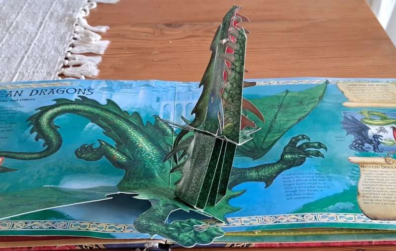 Dragon world a pop up 3D guide to these scaled beasts book kids children youngsters