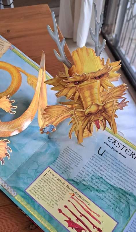 Dragon world a pop up 3D guide to these scaled beasts book kids children youngsters