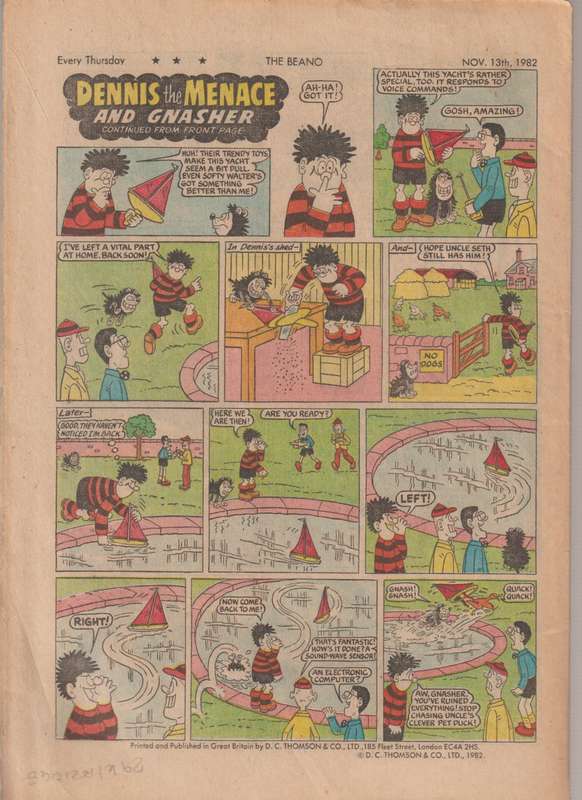 The Beano Comic book #2104 old vintage rare old vintage collectable