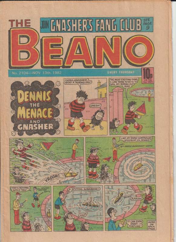 The Beano Comic book #2104 old vintage rare old vintage collectable