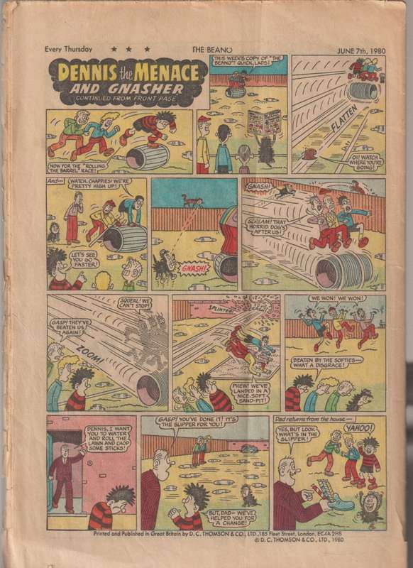 The Beano Comic book #977 old vintage rare collectable