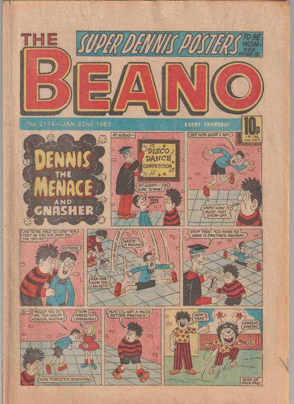 The beano comics book #2114 (1983) old rare vintage collectable