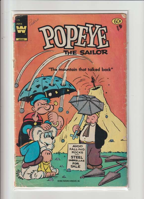 Whiteman Comics books Popeye the sailor #170 (1978-1982) retro old vintage collectable
