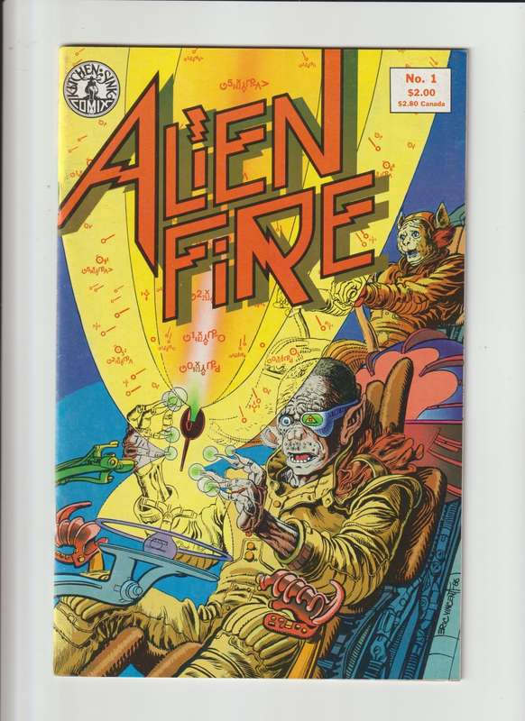 Kitchen Sink Comics Alien Fire (1987) #1 rare old vintage collectable