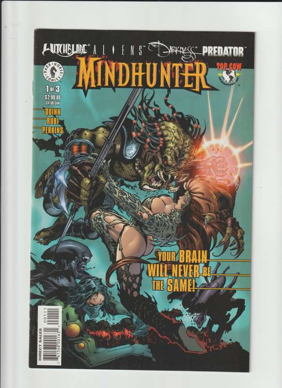 Dark Horse Comics Witchblade Aliens Darkness Predator Mindhunter (2000) #1 rare collectable