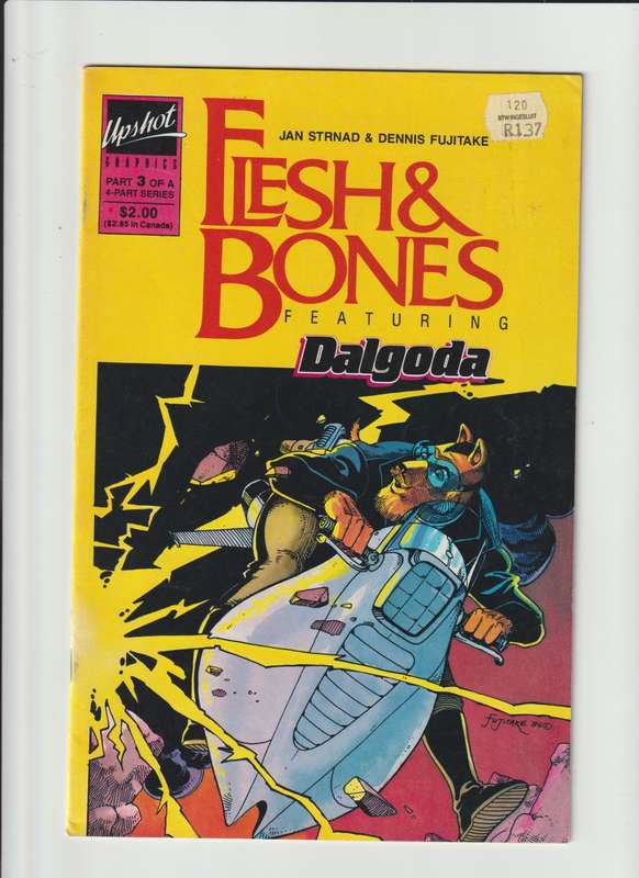 Upshot comics Flesh & Bones #3 (1986) rare old retro vintage comic book