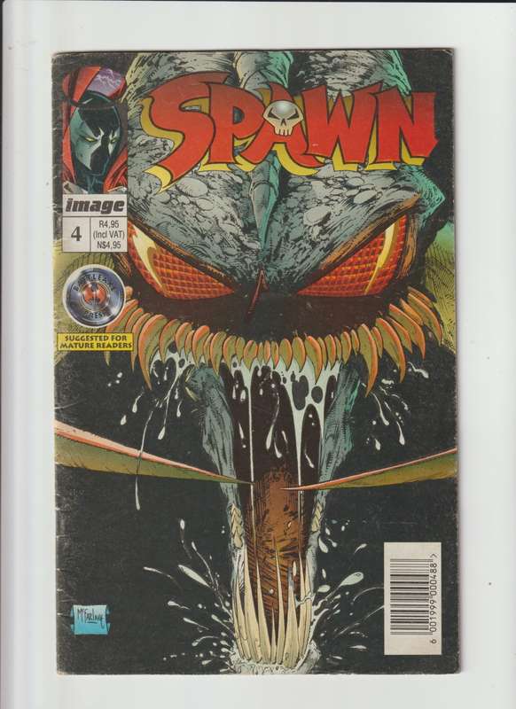 Image comics Spawn (1992 Image) #4 retro old vintage rare collectable