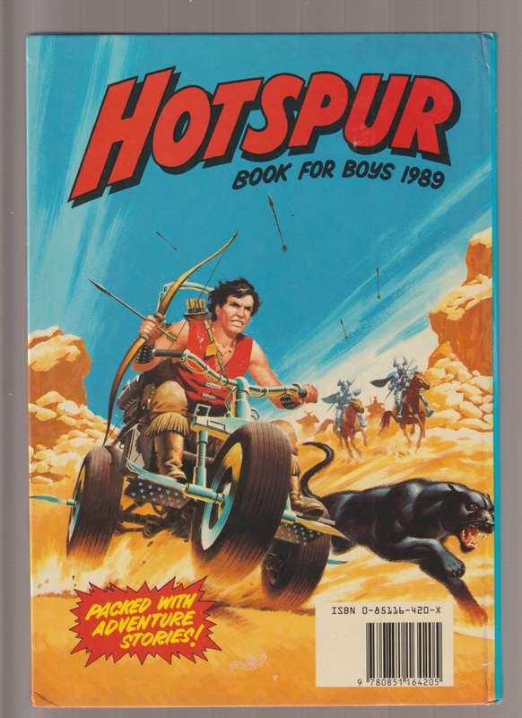 Hotspur book for boys 1989 Annual cartoon comics action adventure rare vintage collectable