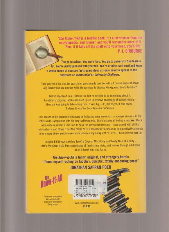 The Know-It-All: One Man's Humble Quest to Become the Smartest Person in the World book A.J. Jacobs