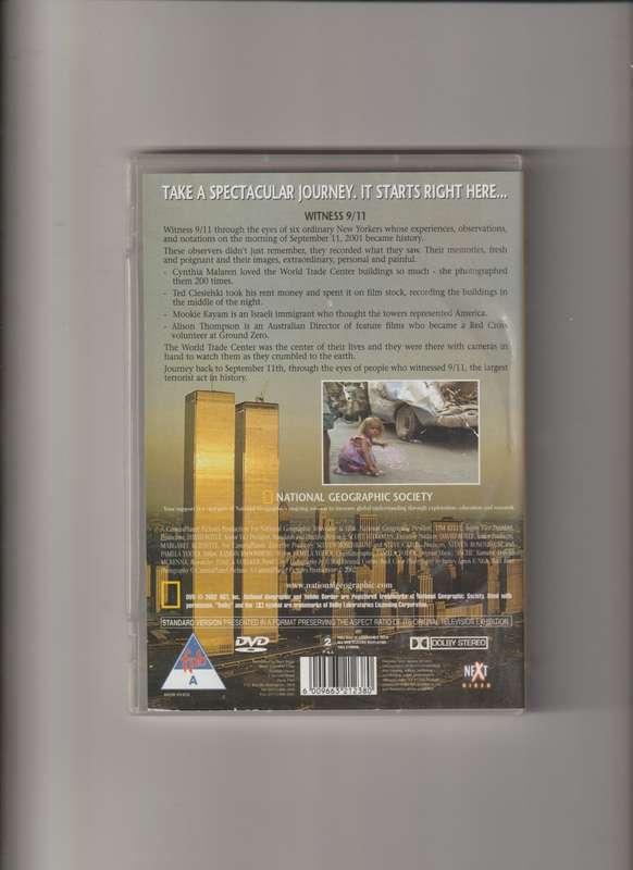 Witness 9/11 National Geographic DVD movie documentary history disaster twin towers America